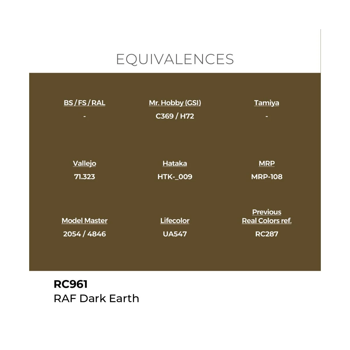 Real Colors: RAF Dark Earth 17 ml. - AK Interactive RC961