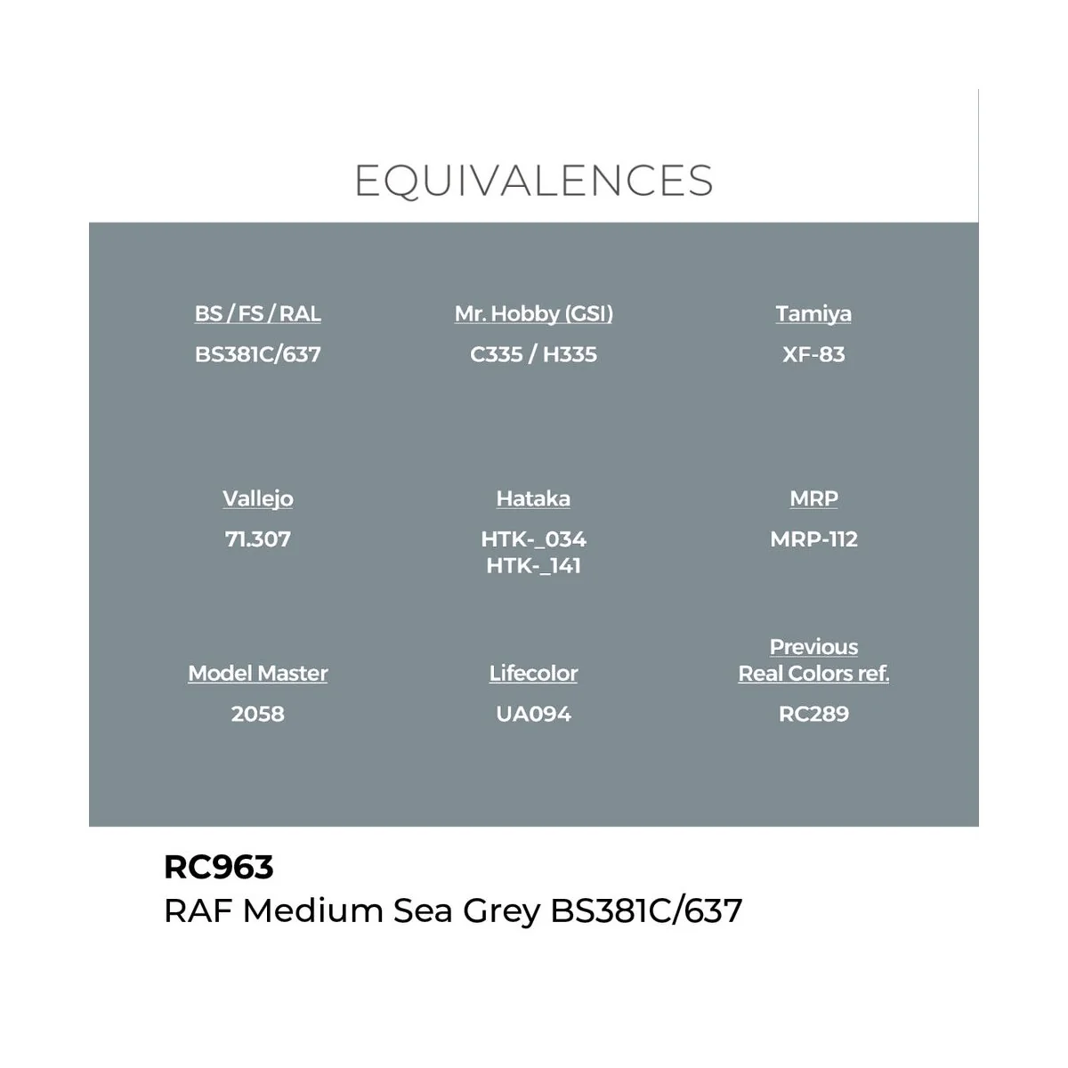 Real Colors: RAF Medium Sea Grey BS381C/637 17 ml. - AK Interactive...