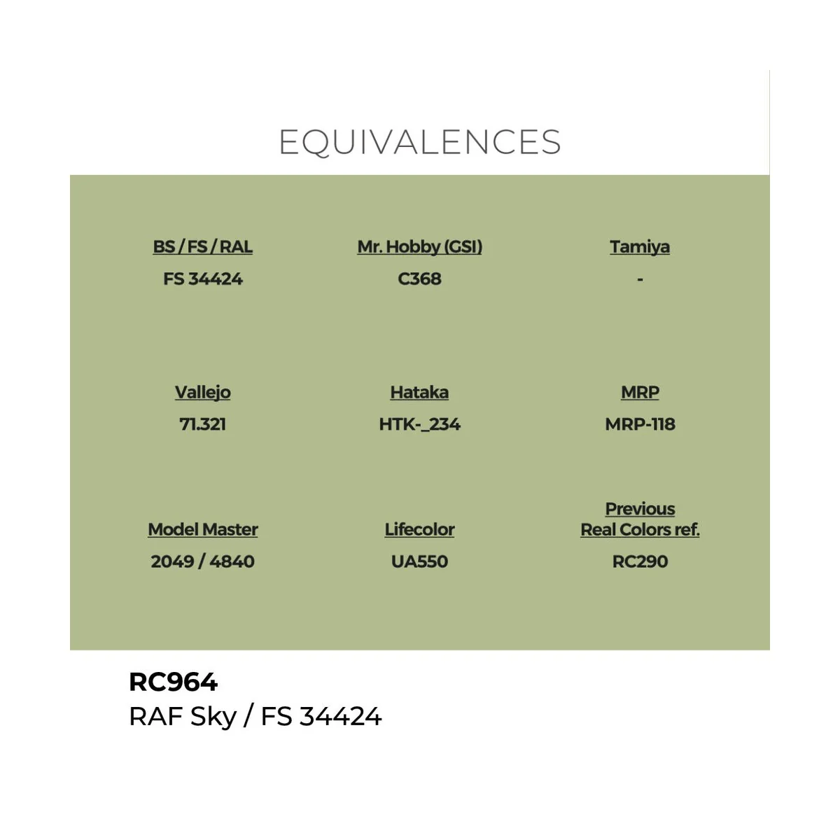 Real Colors: RAF Sky / FS 34424 17 ml. - AK Interactive RC964