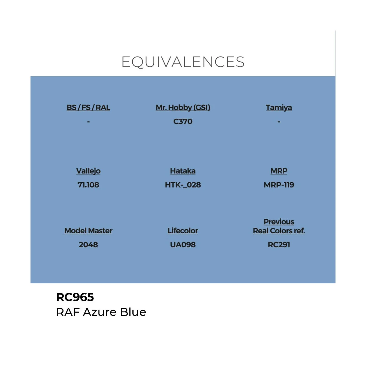 Real Colors: RAF Azure Blue 17 ml. - AK Interactive RC965