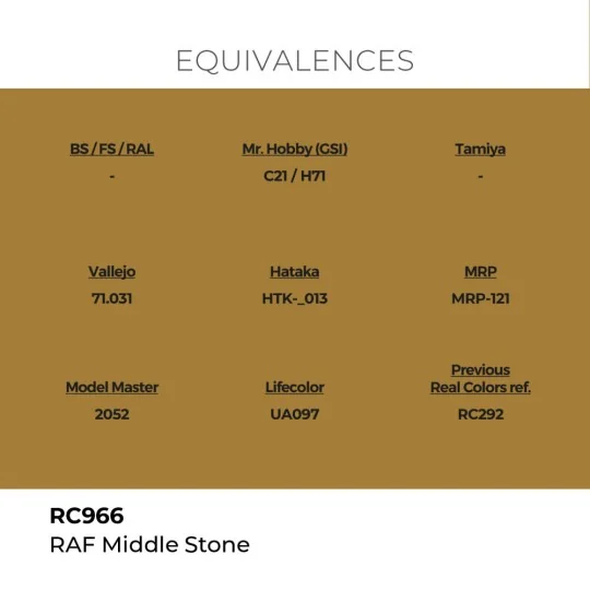 Real Colors: RAF Middle Stone 17 ml. - AK Interactive RC966