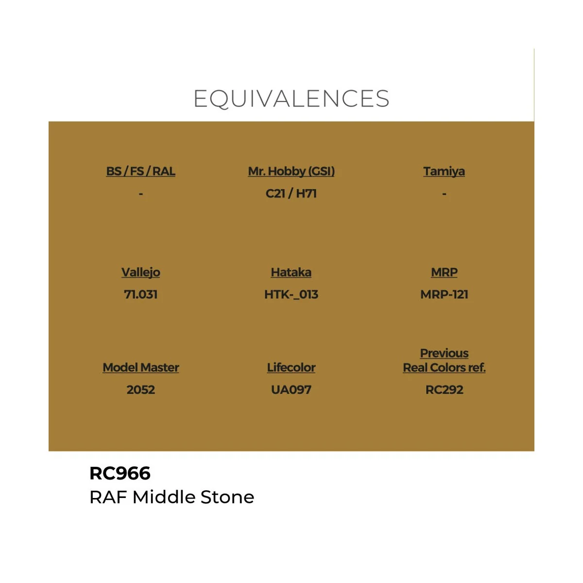 Real Colors: RAF Middle Stone 17 ml. - AK Interactive RC966