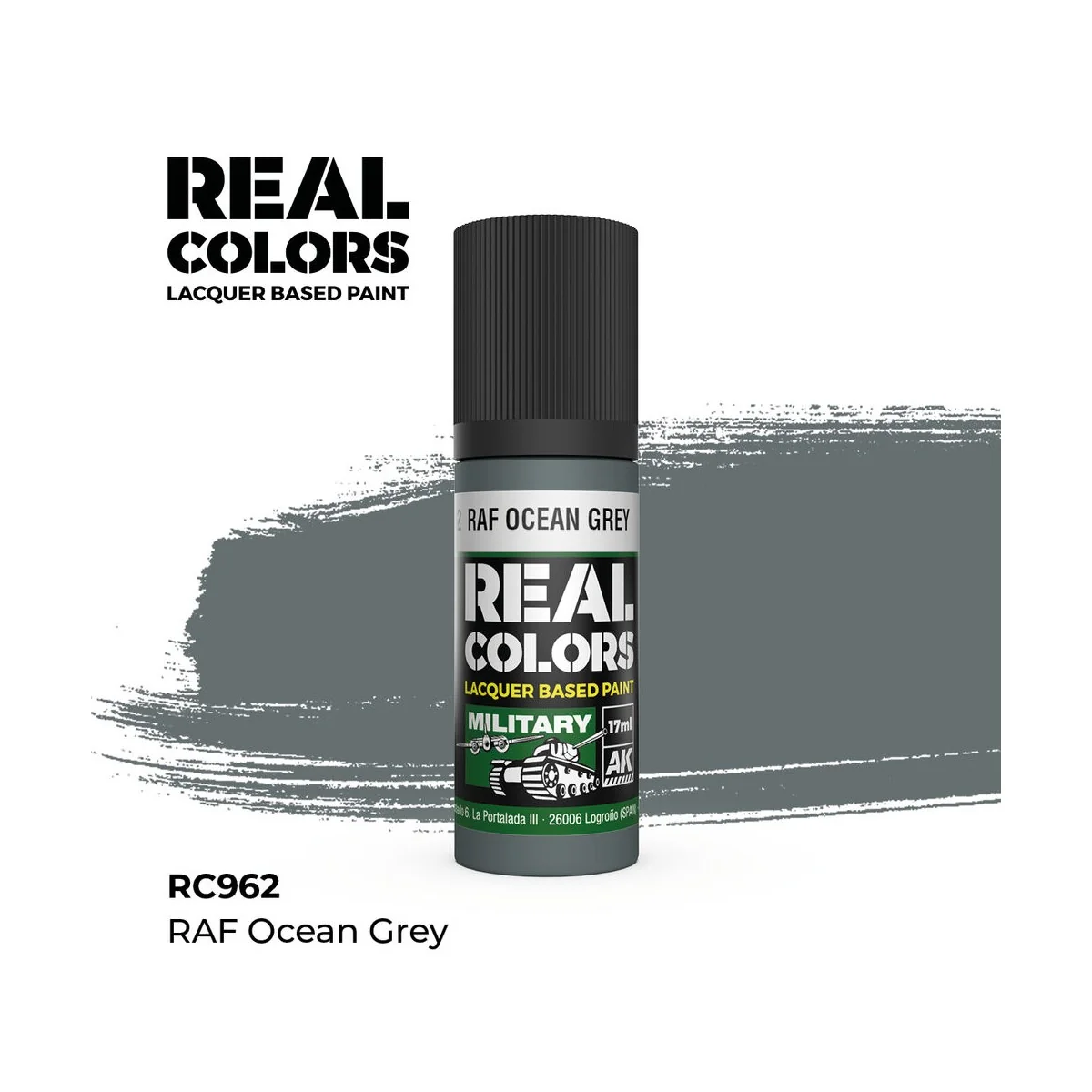 Real Colors: RAF Ocean Grey 17 ml. - AK Interactive RC962