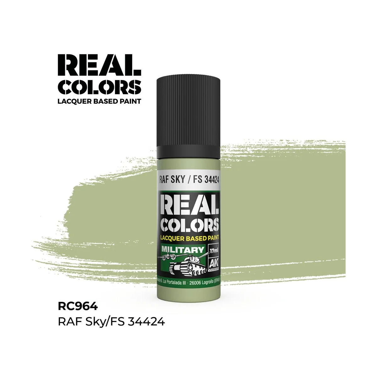 Real Colors: RAF Sky / FS 34424 17 ml. - AK Interactive RC964