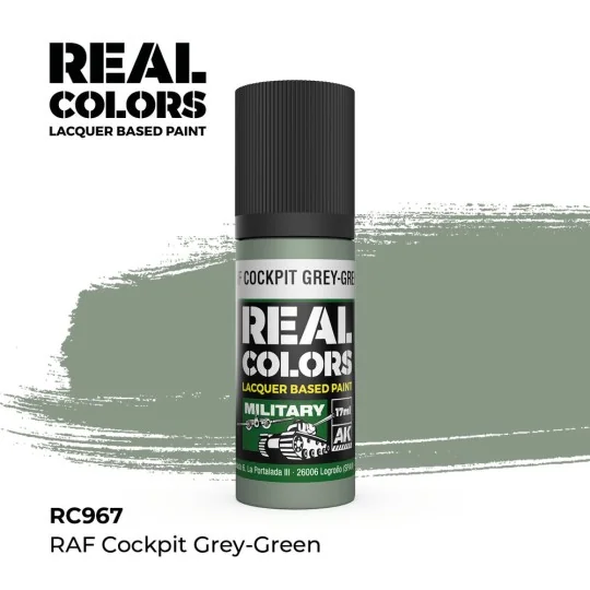 Real Colors: RAF Cockpit Grey-Green 17 ml. - AK Interactive RC967