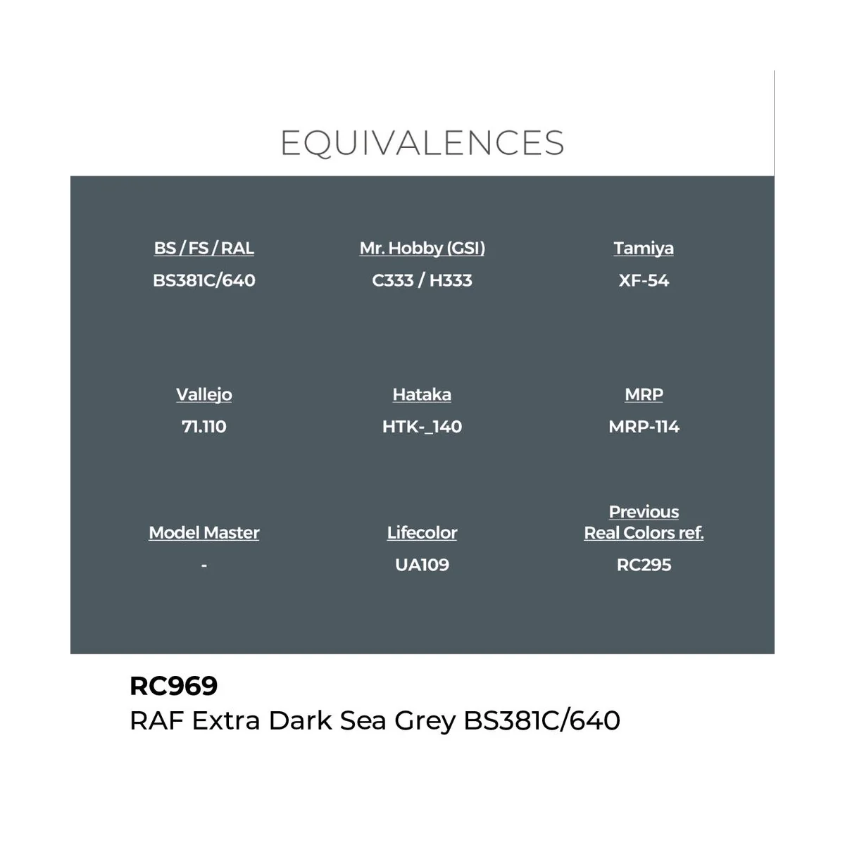 Real Colors: RAF Extra Dark Sea Grey BS381C/640 17 ml. - AK Interac...