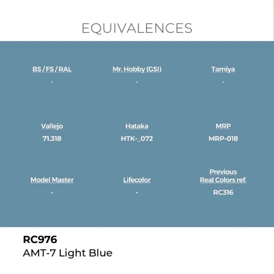 Real Colors: AMT-7 Light Blue 17 ml. - AK Interactive RC976