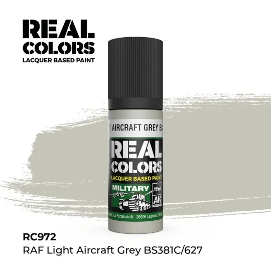 Real Colors: RAF Light Aircraft Grey BS381C/627 17 ml. - AK Interac...