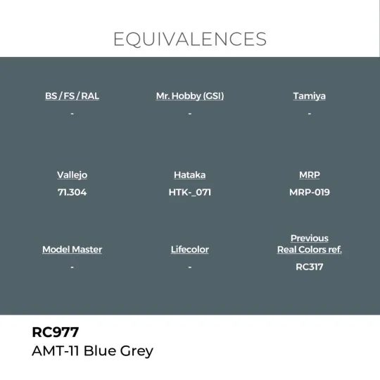 Real Colors: AMT-11 Blue Grey 17 ml. - AK Interactive RC977