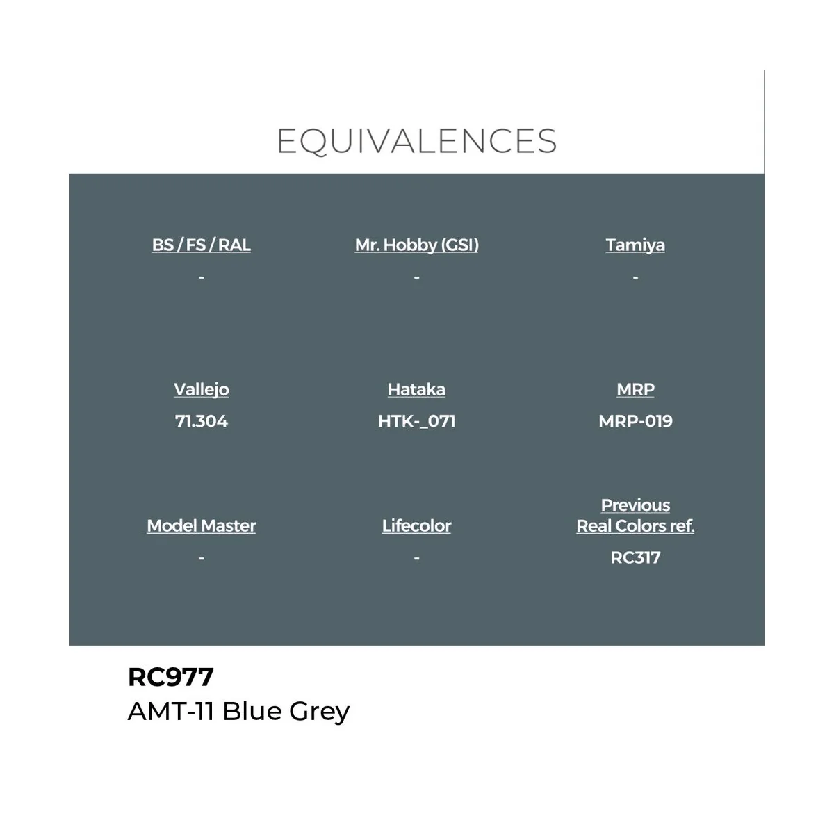 Real Colors: AMT-11 Blue Grey 17 ml. - AK Interactive RC977