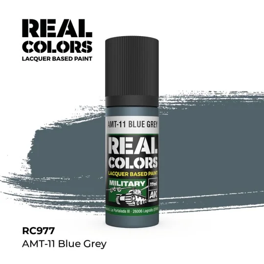 Real Colors: AMT-11 Blue Grey 17 ml. - AK Interactive RC977