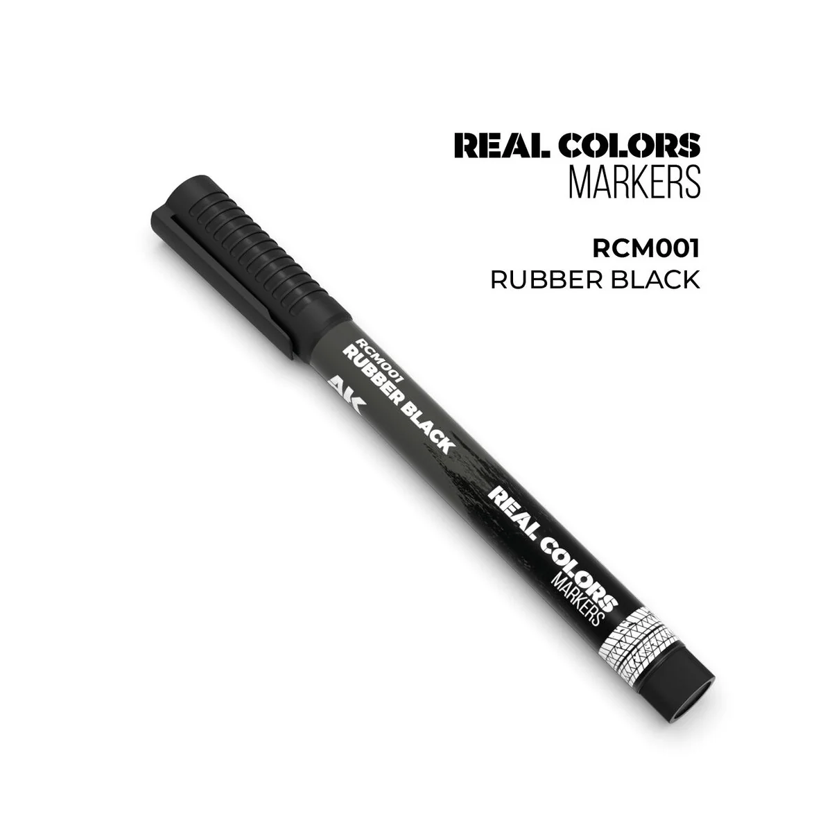 Real Colors Markers: RUBBER BLACK - AK Interactive RCM001