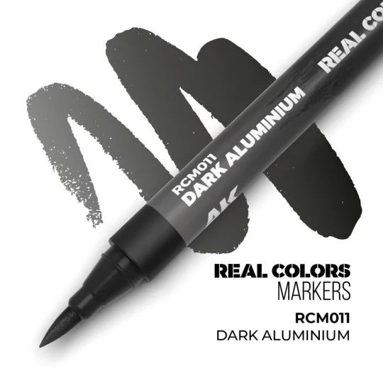 Real Colors Markers: DARK ALUMINIUM - AK Interactive RCM011