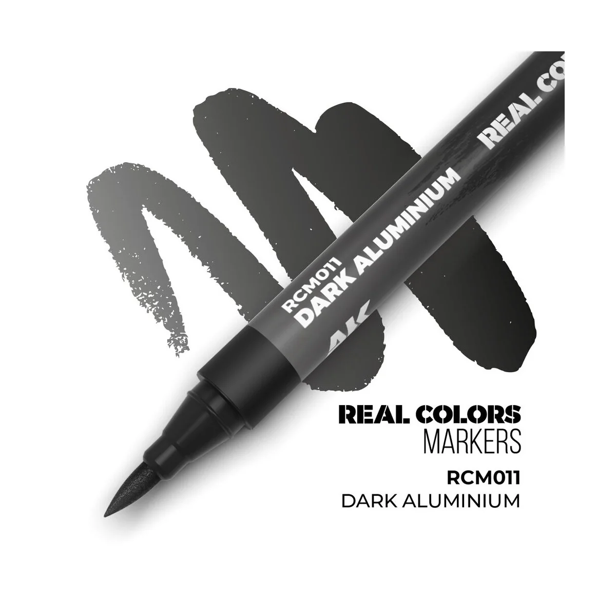 Real Colors Markers: DARK ALUMINIUM - AK Interactive RCM011