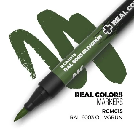 Real Colors Markers: RAL 6003 OLIVGRÜN - AK Interactive RCM015