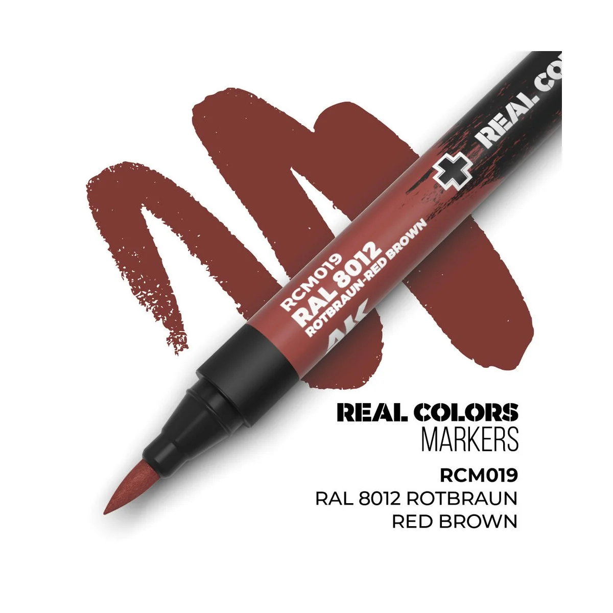 Real Colors Markers: RAL 8012 ROTBRAUN-RED BROWN - AK Interactive R...