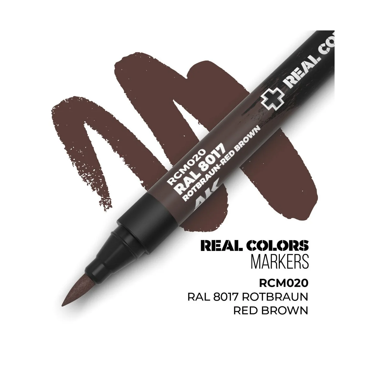 Real Colors Markers: RAL 8017 ROTBRAUN-RED BROWN - AK Interactive R...