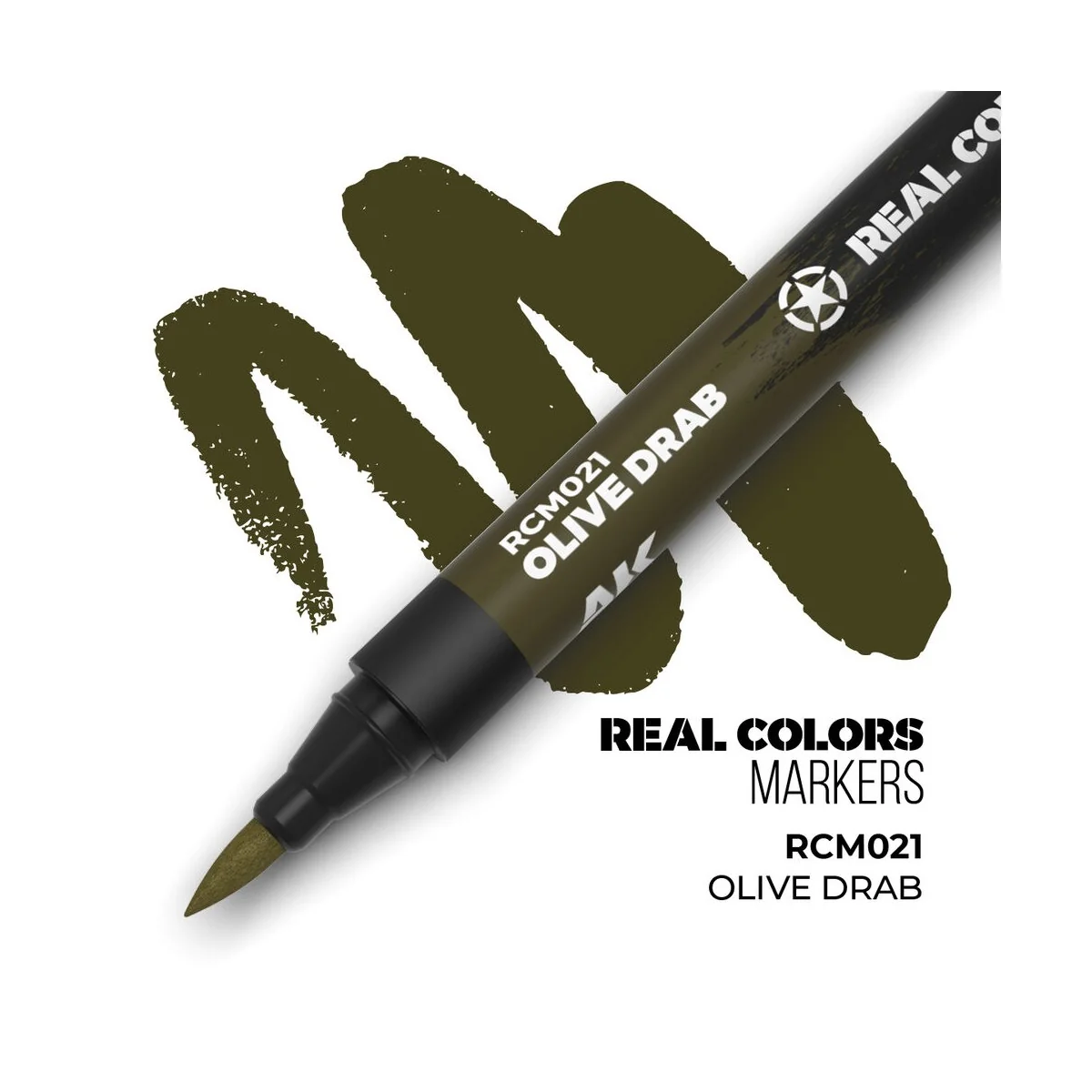 Real Colors Markers: OLIVE DRAB - AK Interactive RCM021