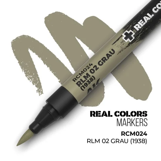 Real Colors Markers: RLM 02 GRAU (1938) - AK Interactive RCM024