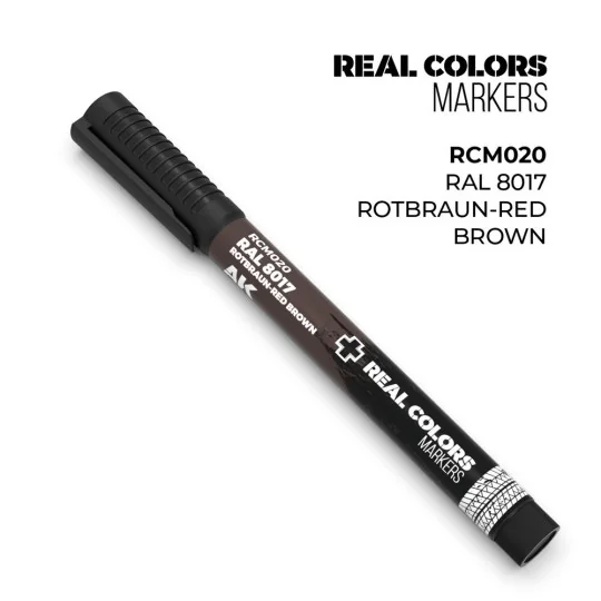 Real Colors Markers: RAL 8017 ROTBRAUN-RED BROWN - AK Interactive R...