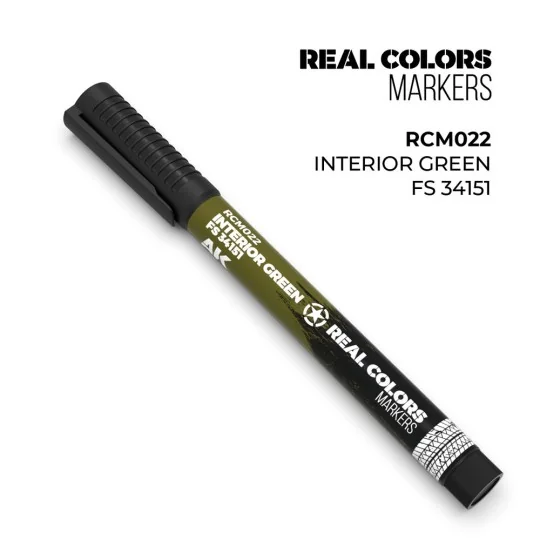 Real Colors Markers: INTERIOR GREEN FS 34151 - AK Interactive RCM022