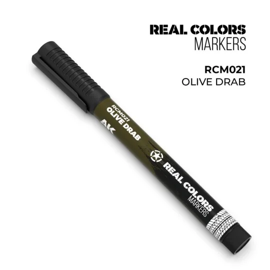 Real Colors Markers: OLIVE DRAB - AK Interactive RCM021
