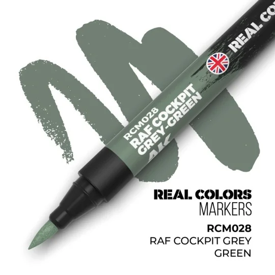 Real Colors Markers: RAF COCKPIT GREY-GREEN - AK Interactive RCM028