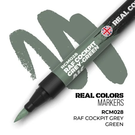 Real Colors Markers: RAF COCKPIT GREY-GREEN - AK Interactive RCM028