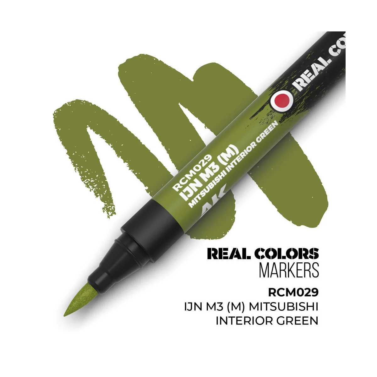 Real Colors Markers: IJN M3 (M) MITSUBISHI INTERIOR GREEN - AK Inte...