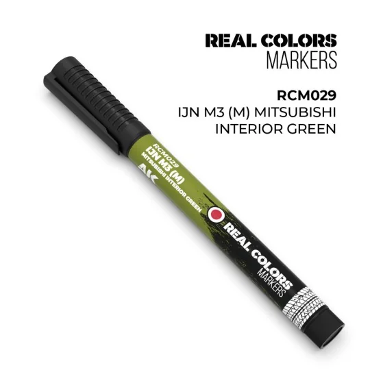 Real Colors Markers: IJN M3 (M) MITSUBISHI INTERIOR GREEN - AK Inte...
