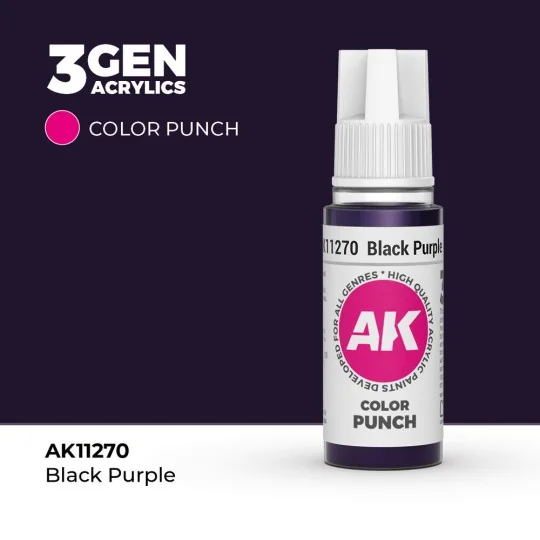 Black Puprple COLOR PUNCH 17 ml - AK Interactive AK11270