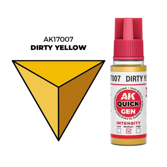 DIRTY YELLOW 18 ml - QUICK GEN - AK Interactive AK17007