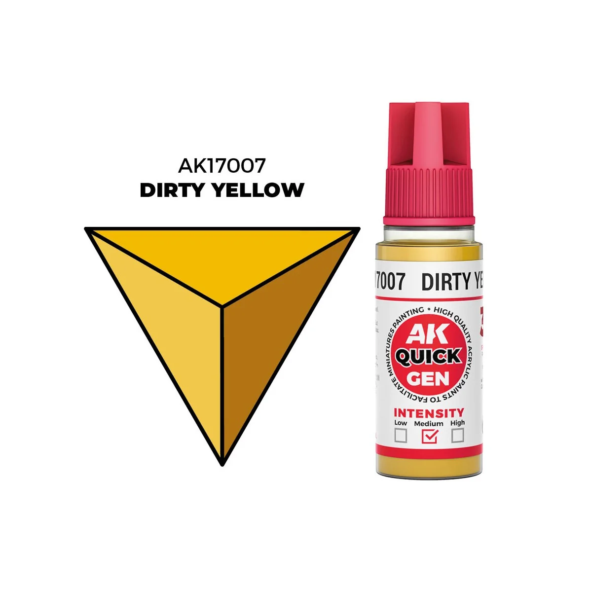 DIRTY YELLOW 18 ml - QUICK GEN - AK Interactive AK17007