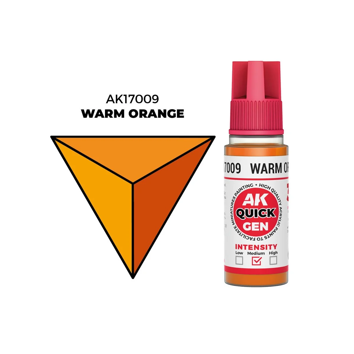WARM ORANGE 18 ml - QUICK GEN - AK Interactive AK17009