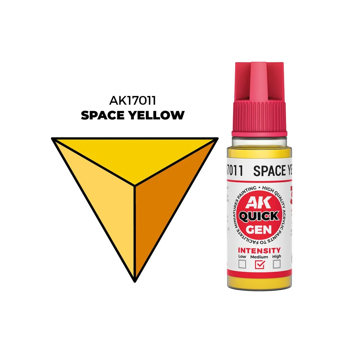 SPACE YELLOW 18 ml - QUICK GEN - AK Interactive AK17011