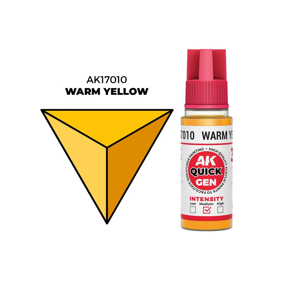 WARM YELLOW 18 ml - QUICK GEN - AK Interactive AK17010