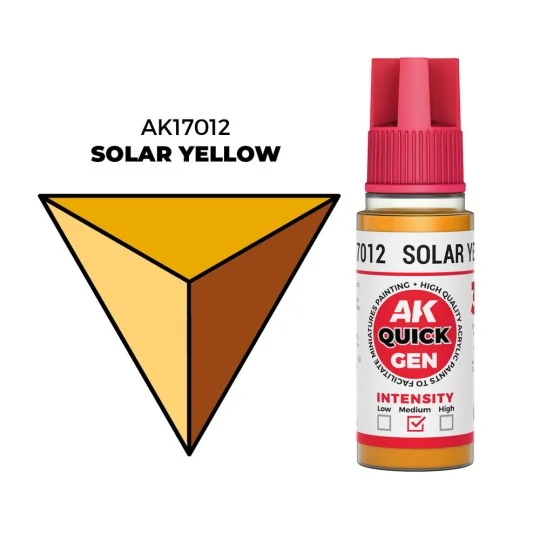 SOLAR YELLOW 18 ml - QUICK GEN - AK Interactive AK17012