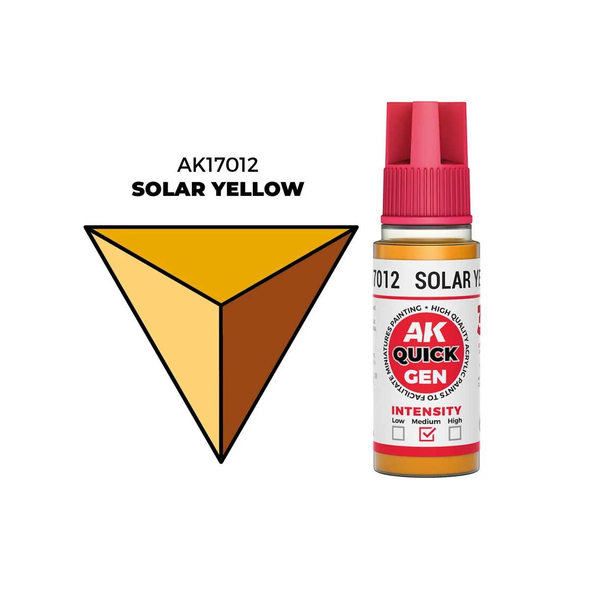 SOLAR YELLOW 18 ml - QUICK GEN - AK Interactive AK17012