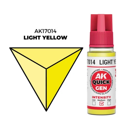 LIGHT YELLOW 18 ml - QUICK GEN - AK Interactive AK17014