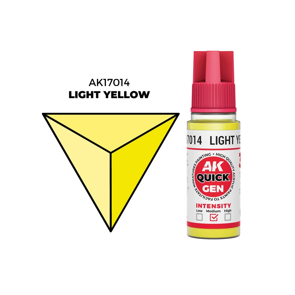 LIGHT YELLOW 18 ml - QUICK GEN - AK Interactive AK17014