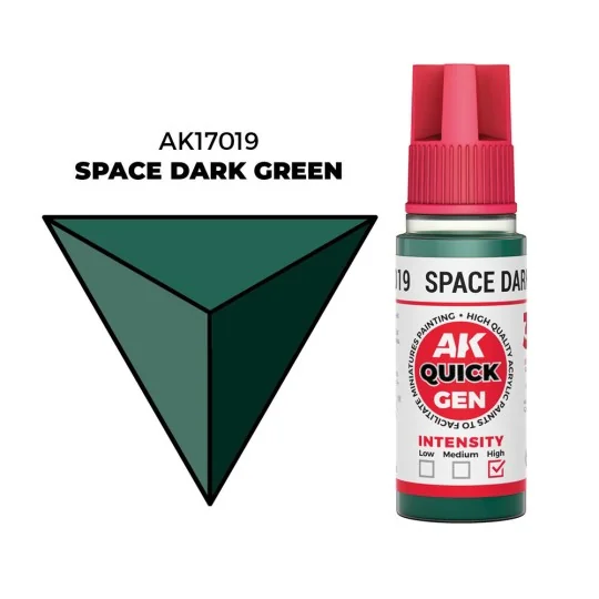 SPACE DARK GREEN 18 ml - QUICK GEN - AK Interactive AK17019