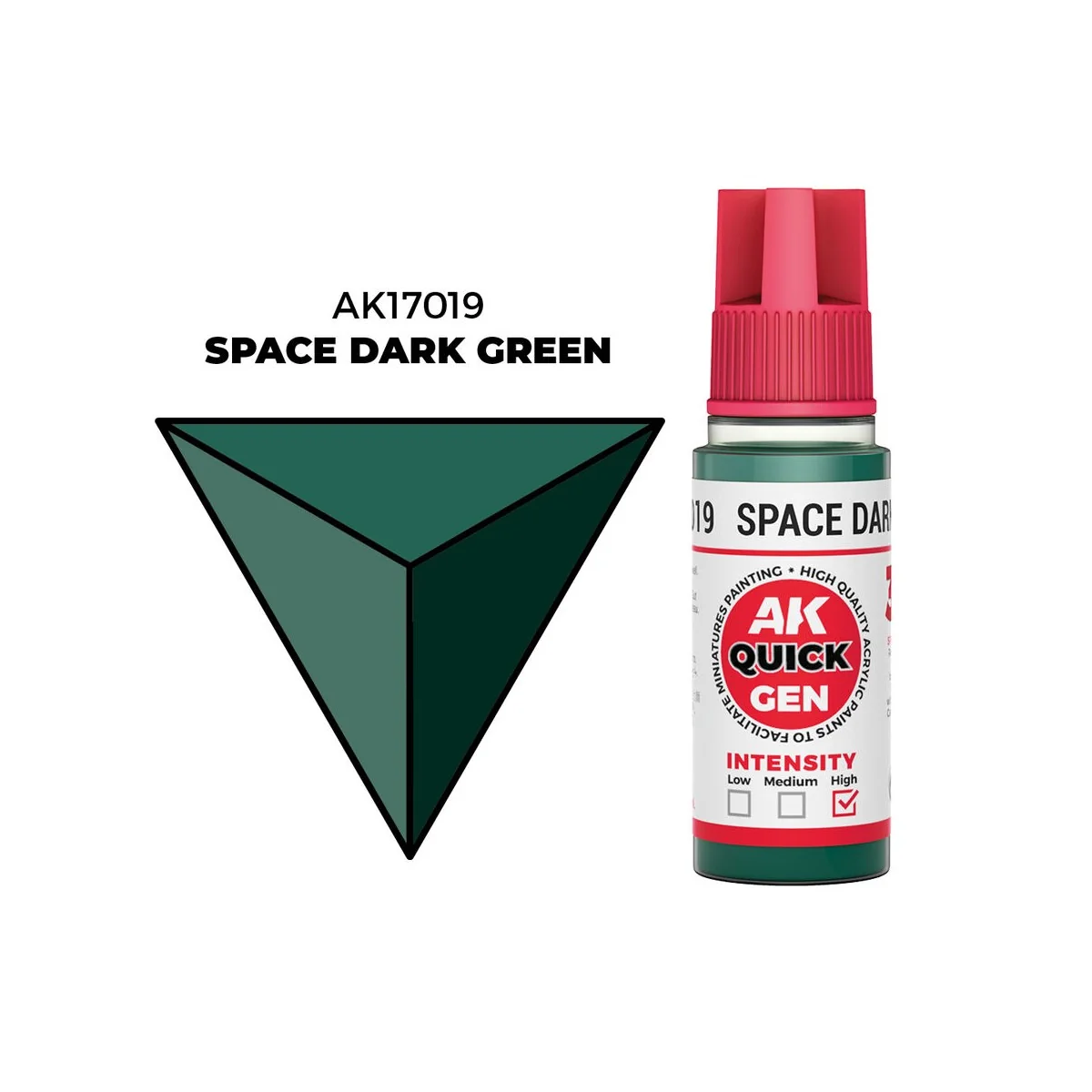SPACE DARK GREEN 18 ml - QUICK GEN - AK Interactive AK17019