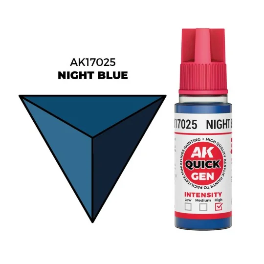 NIGHT BLUE 18 ml - QUICK GEN - AK Interactive AK17025