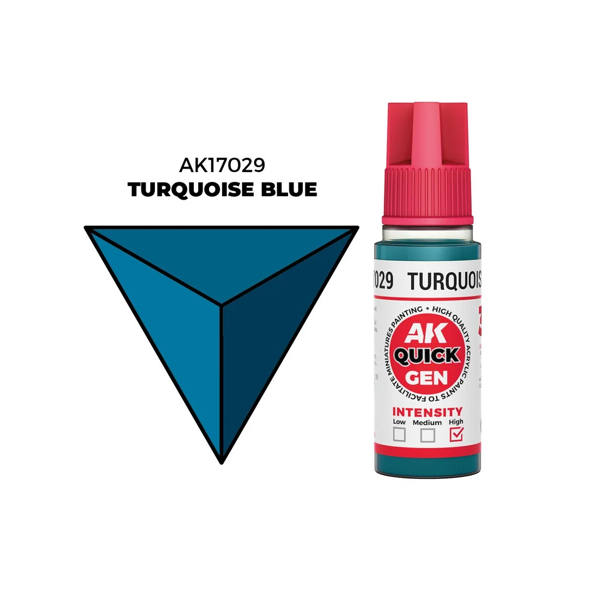 TURQUOISE BLUE 18 ml - QUICK GEN - AK Interactive AK17029