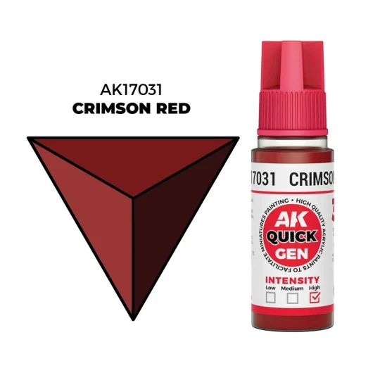 CRIMSON RED 18 ml - QUICK GEN - AK Interactive AK17031