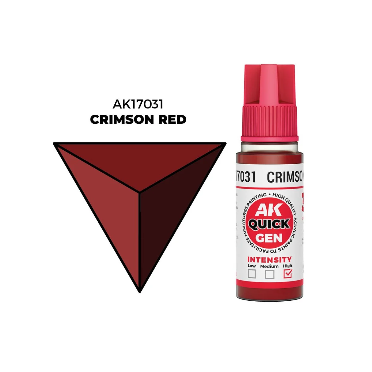 CRIMSON RED 18 ml - QUICK GEN - AK Interactive AK17031