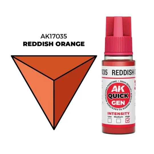 REDDISH ORANGE 18 ml - QUICK GEN - AK Interactive AK17035