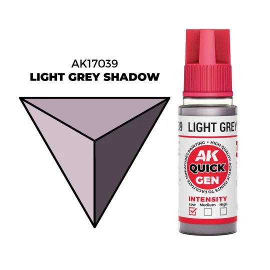 LIGHT GREY SHADOW 18 ml - QUICK GEN - AK Interactive AK17039