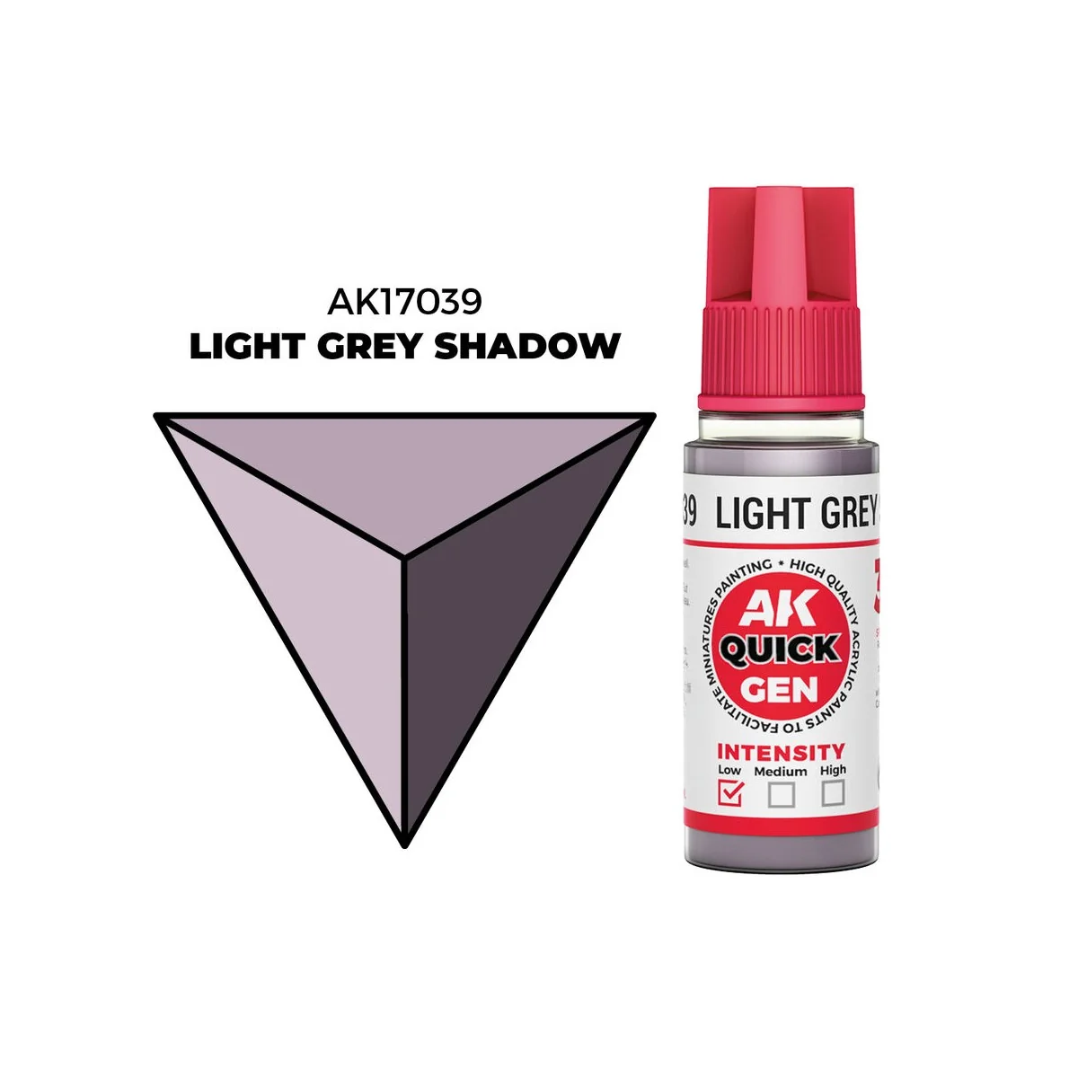 LIGHT GREY SHADOW 18 ml - QUICK GEN - AK Interactive AK17039