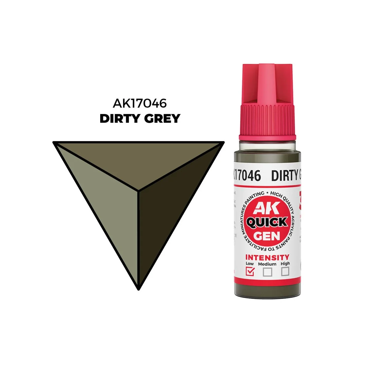 DIRTY GREY 18 ml - QUICK GEN - AK Interactive AK17046